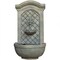 Sunnydaze Rosette Leaf Outdoor Solar Wall Fountain With Battery - Limestone